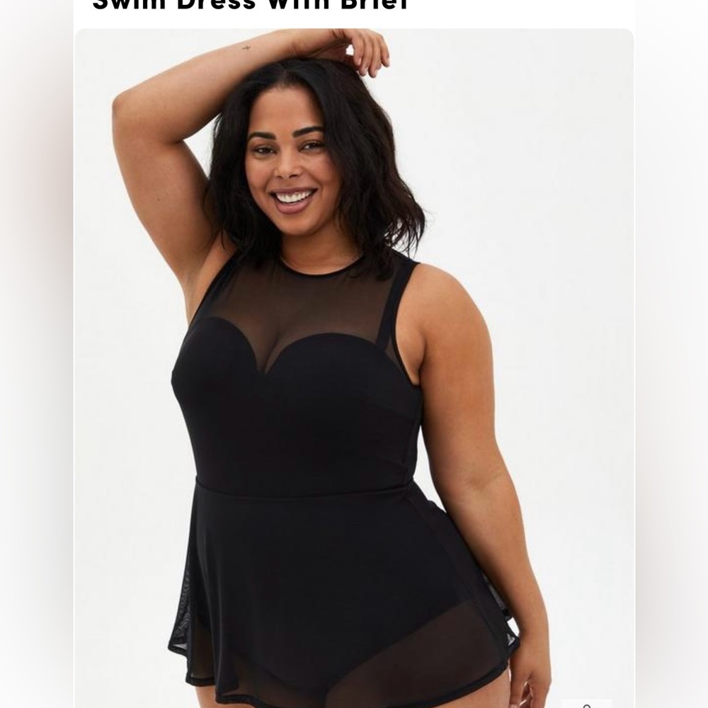 NWT Torrid Mesh Swim Dress